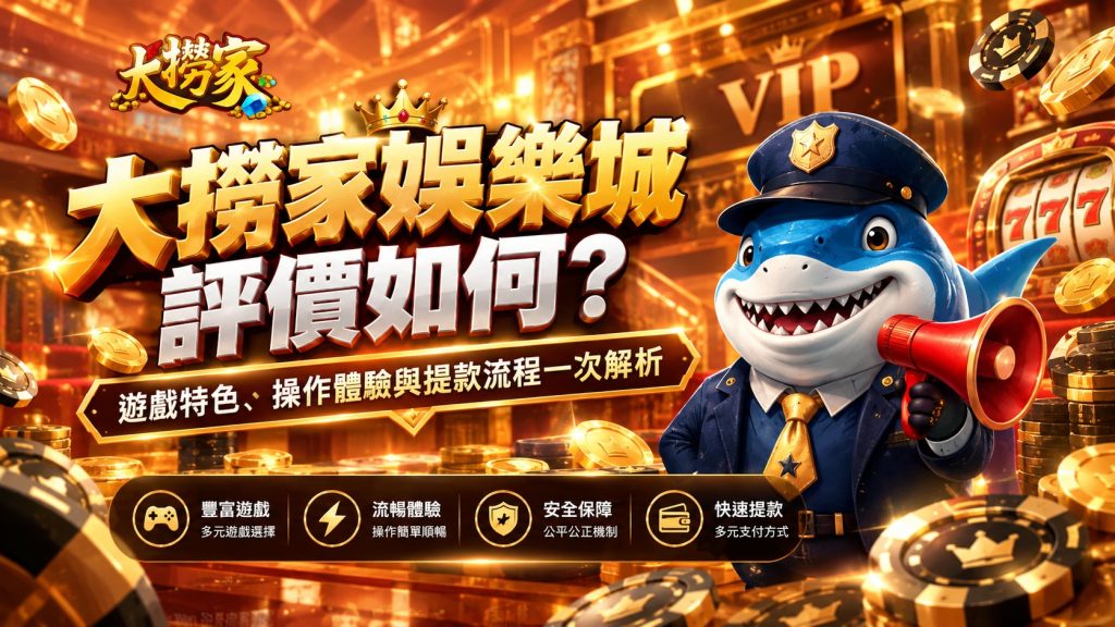 大撈家娛樂城豪華評價解析